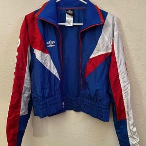 Umbro Vintage Windbreaker Track Jacket!